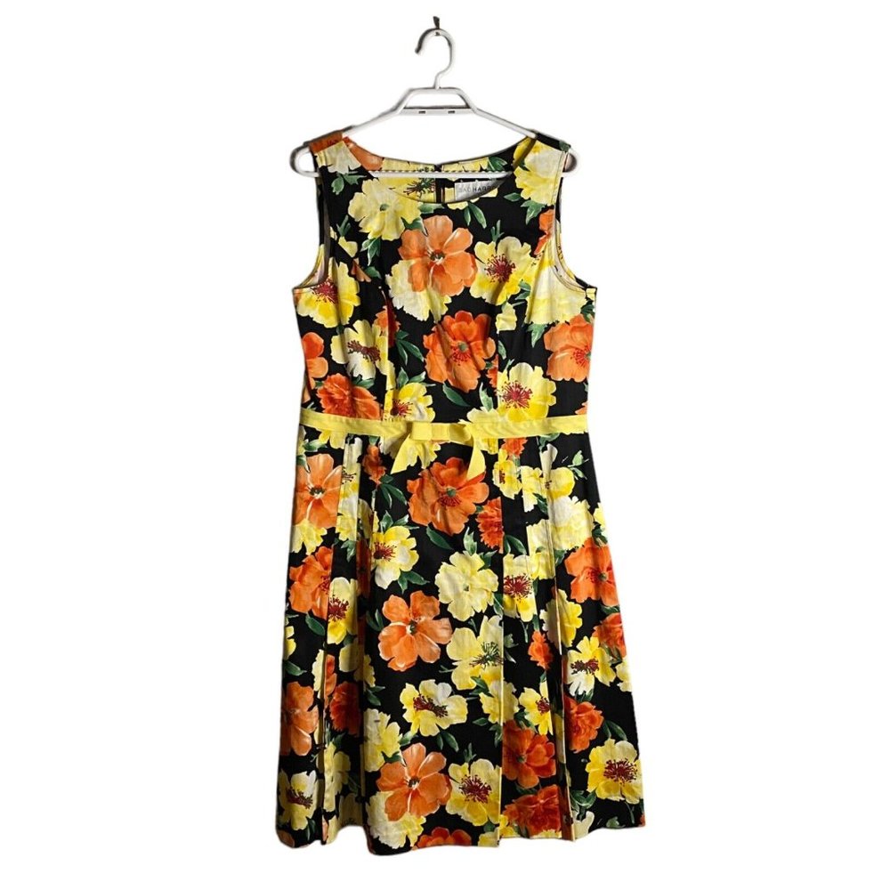 Sag Harbor Women's Floral Sleeveless Pleated Sundress